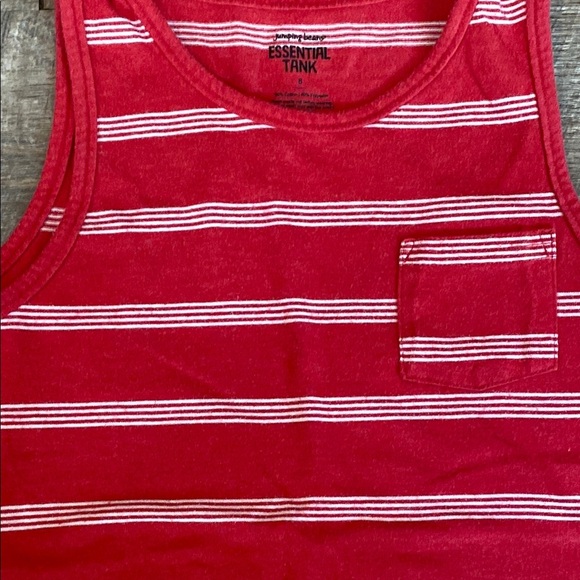 Red and White Striped Tank Top with Nautical Flair - Picture 2 of 4